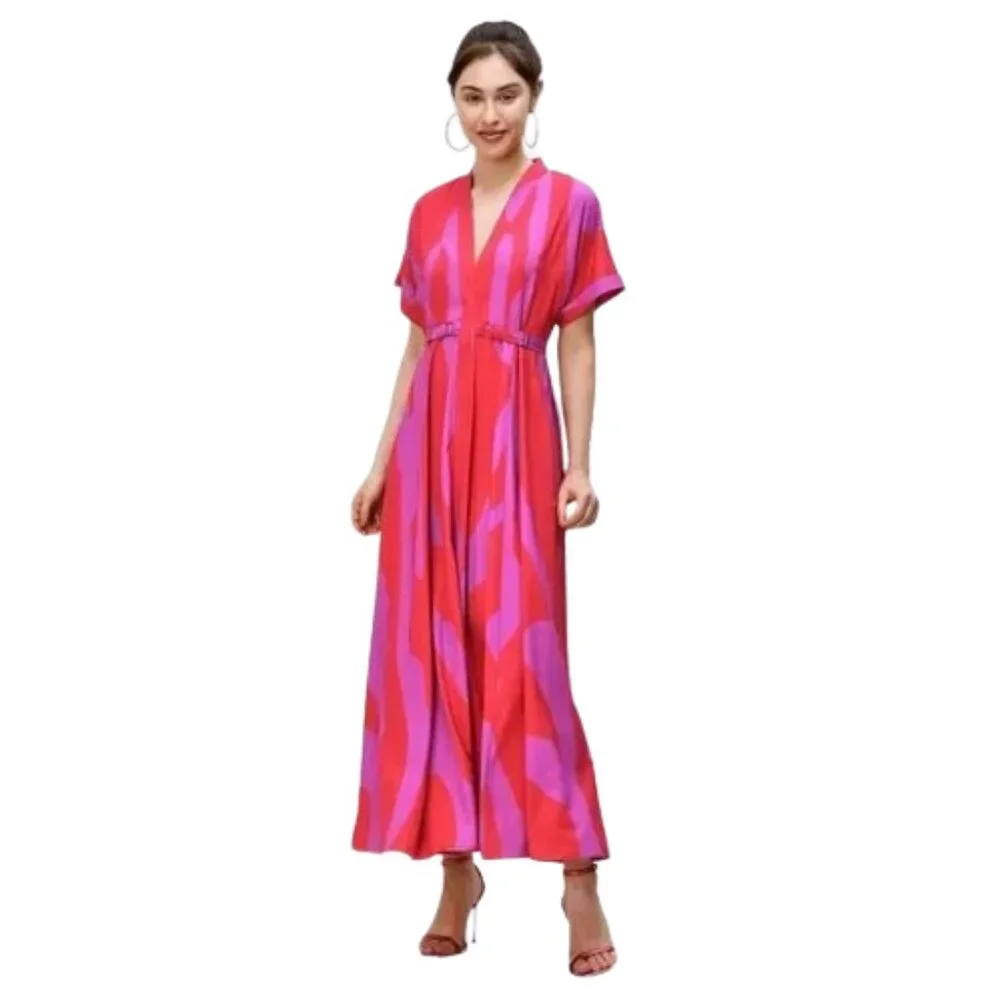 Eshakti WAYWARD FANCIES Abstract Print Crepe Empire - Picture 2 of 9